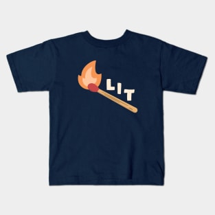 This is lit funny Kids T-Shirt